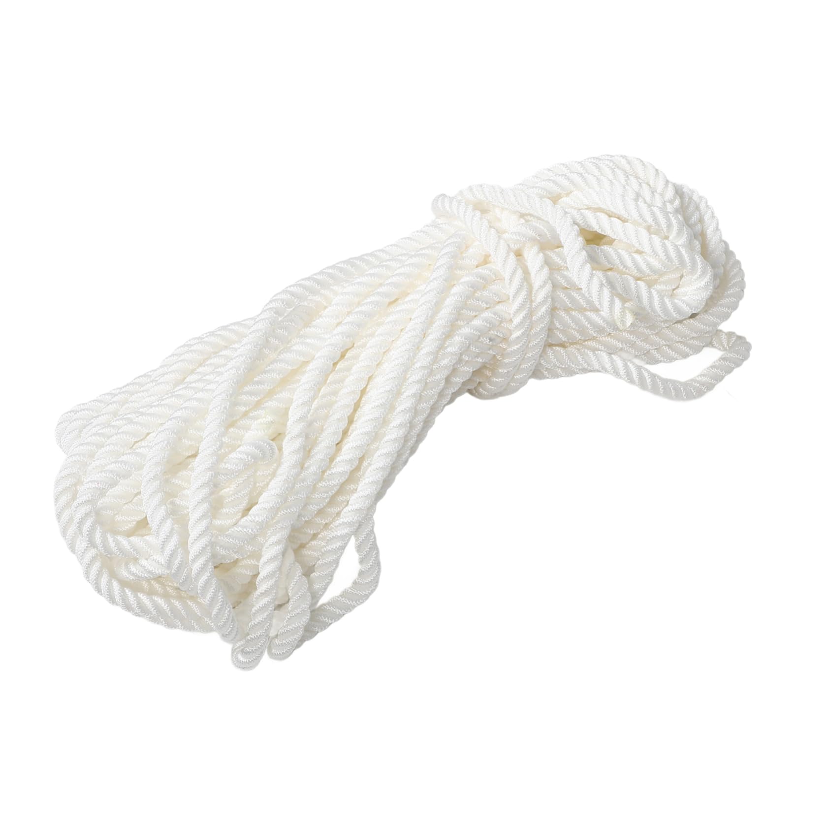 BESTonZON 1 Roll White Nylon Rope Heavy Duty Dock Lines for Mooring Anchoring Durable Grade Rope for Boat Use Versatile Aesthetic and Robust Strength for All Activities