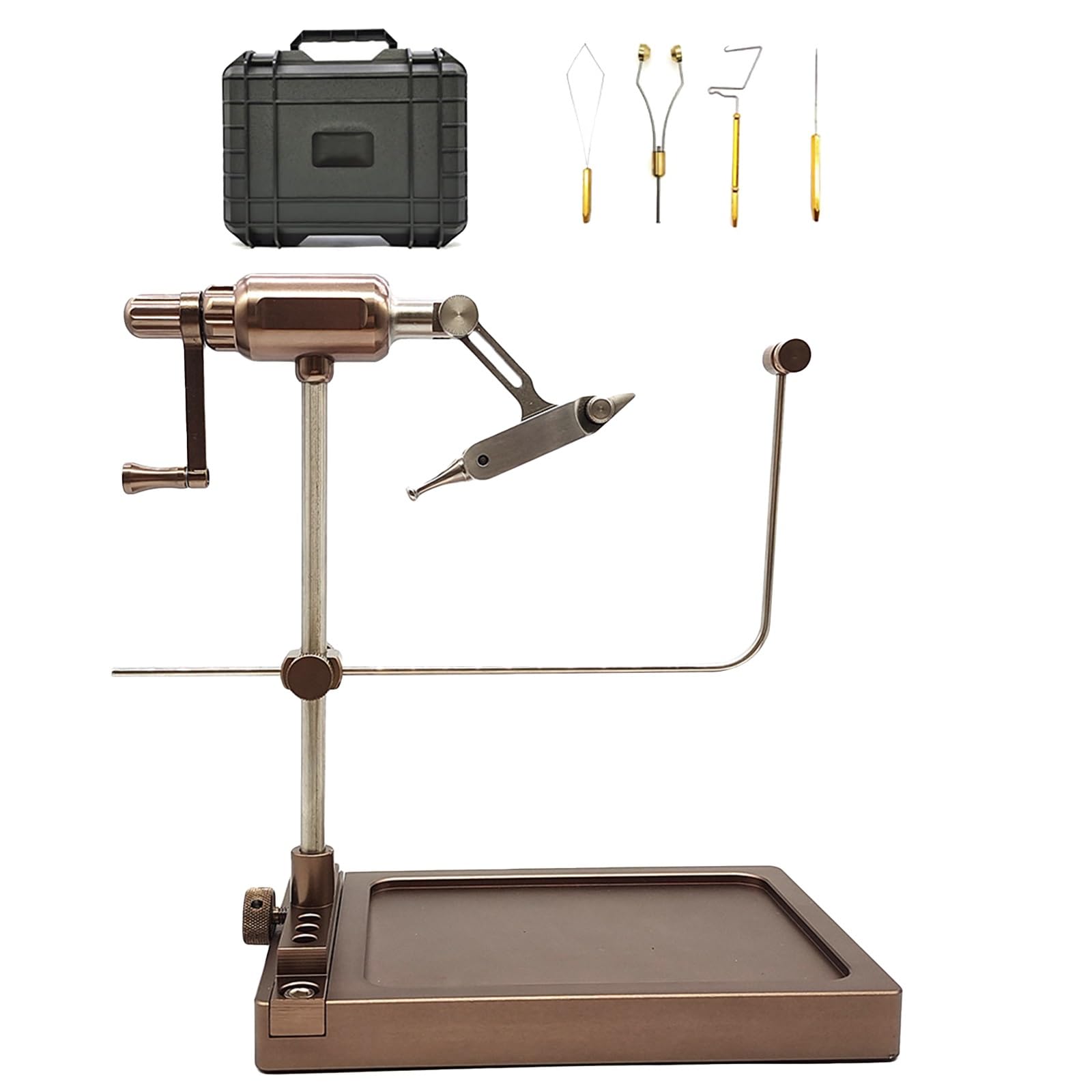 Étau de fixation de mouche à rotation 360° pour préparer ses sessions de pêche au calme