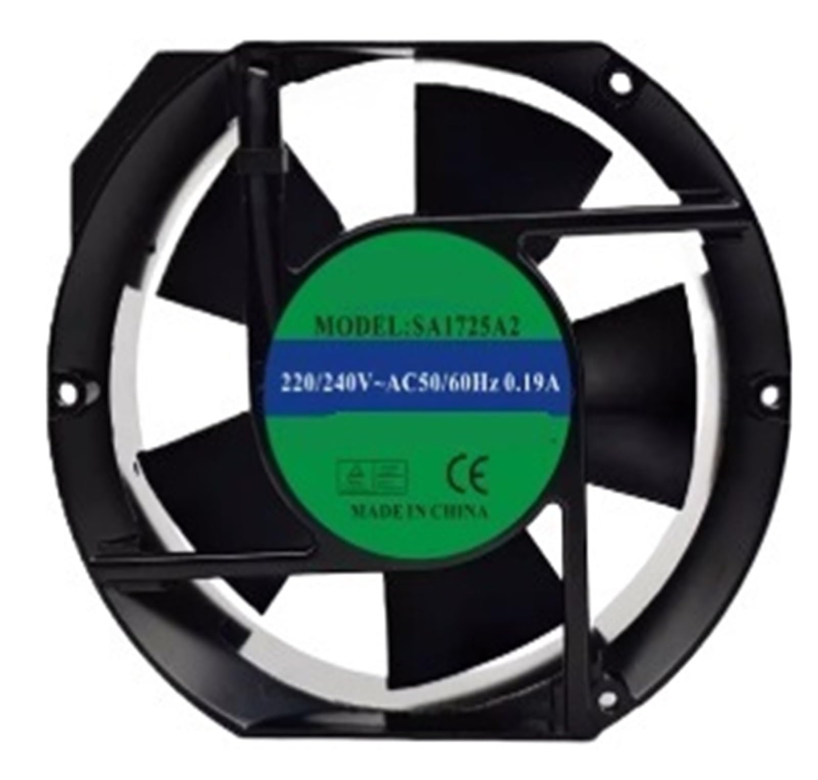Lzikkgki One Color Sa1725a2 Ac 240V 0.19A 172X150x51mm 2-Wire Cooling Fan