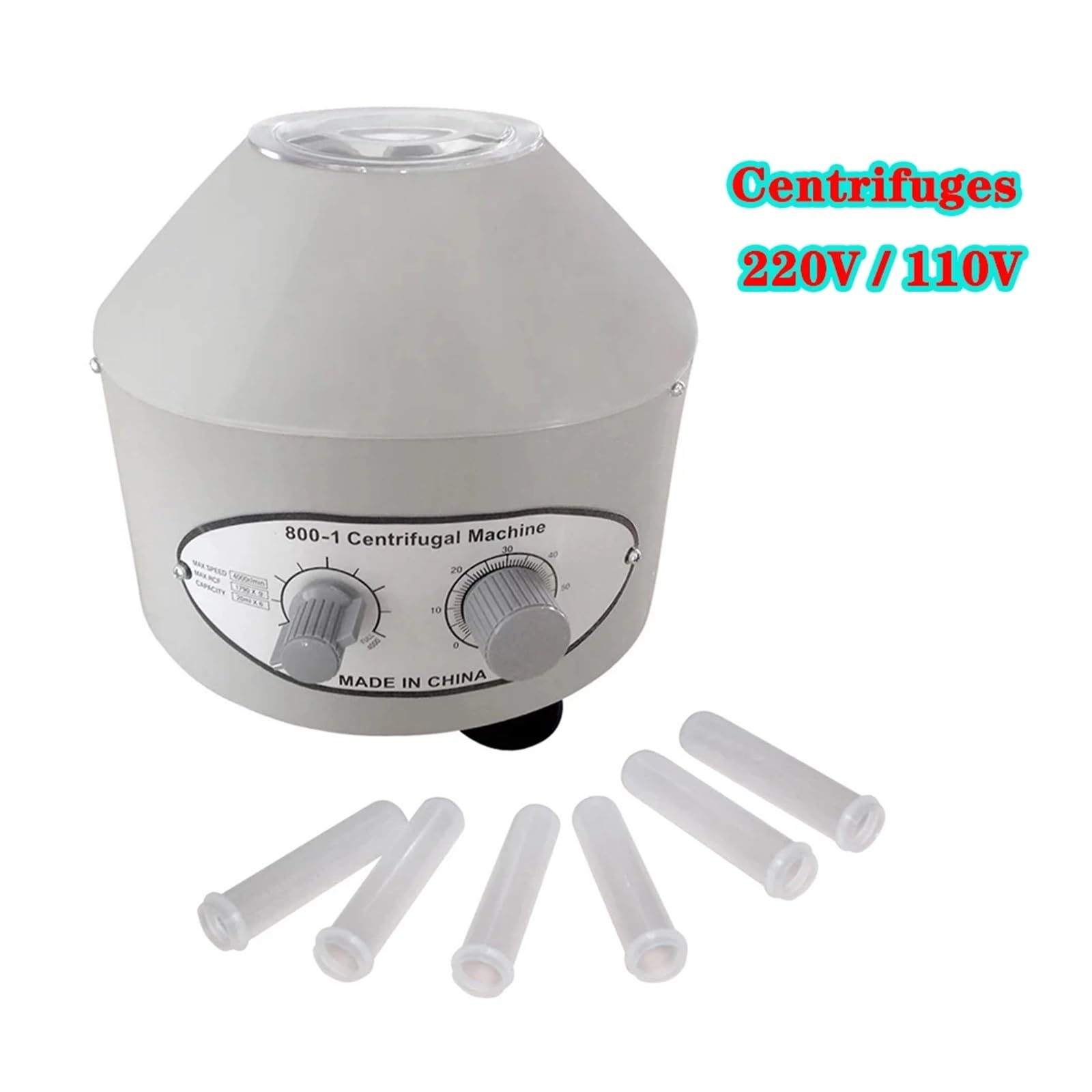 Centrifugadora De Laboratorio 800-1, Máquina Separada Líquidos 4000rpm, Suero Aislado PRP Grasa, 6 Uds., Tubo Centrífugo 20ml Instrumentos de Laboratorio