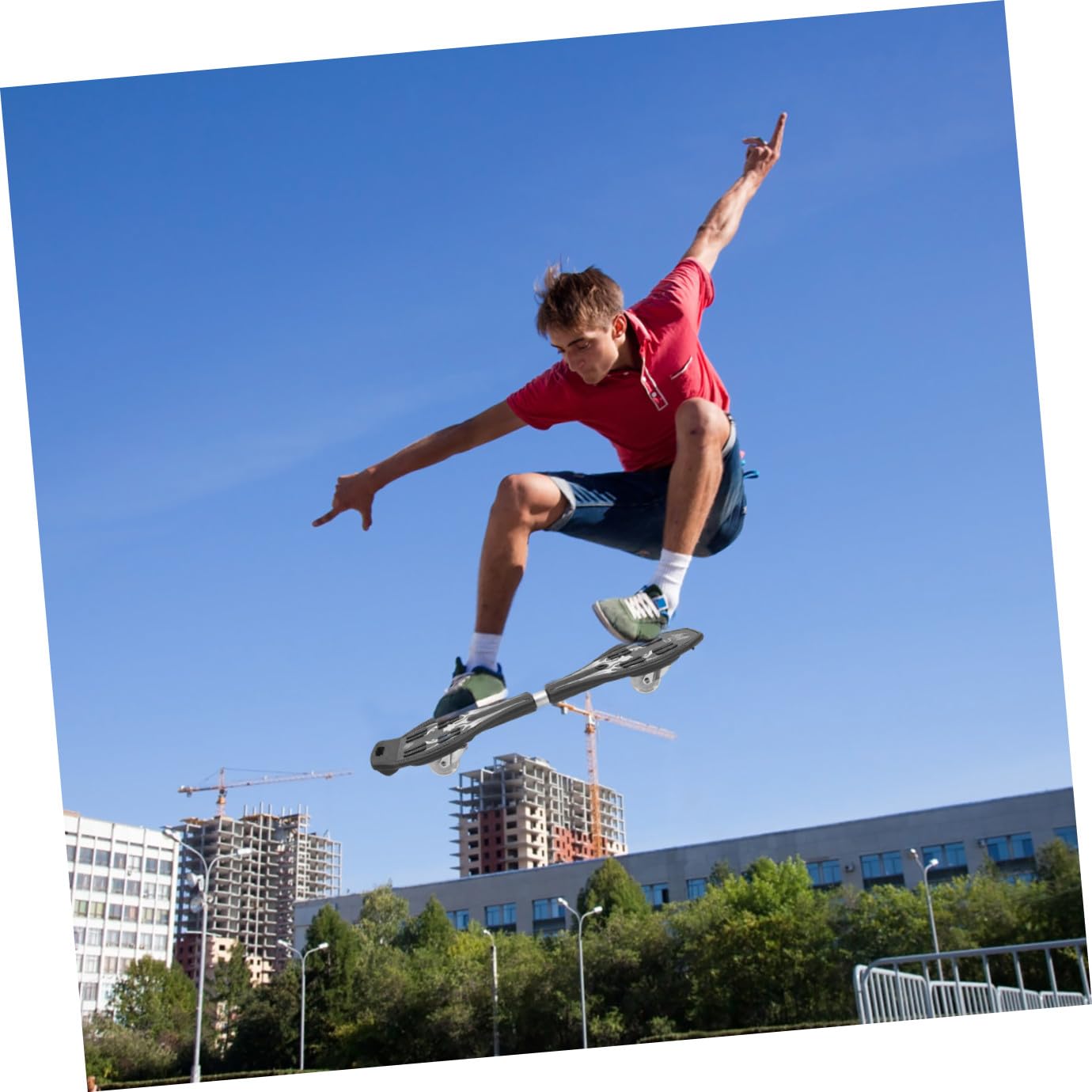 Patineta Giratoria Ruedas Brillantes de 360 Grados para Adultos