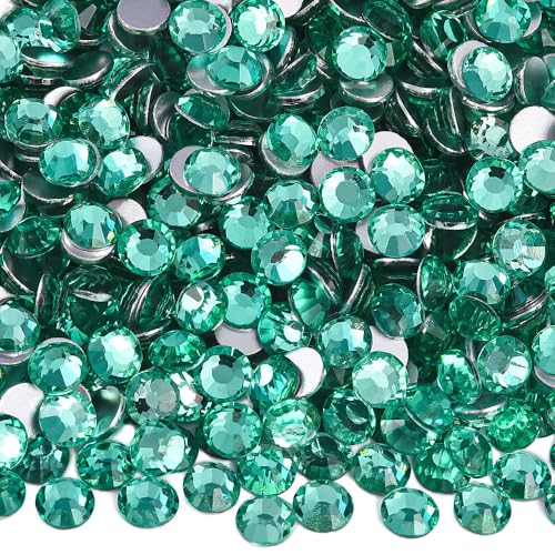 Image of 1440Pieces SS6 /1.9-2mm Flat Back Crystal Rhinestones Round Gems for Nail Art,Mint