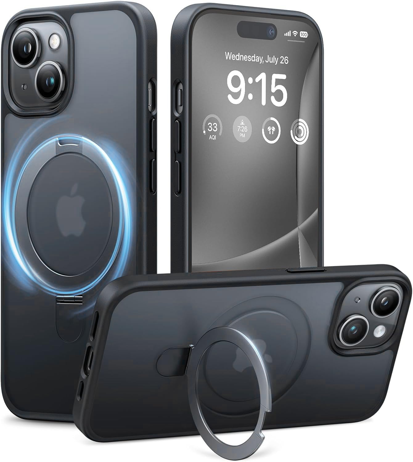 DIZORO iPhone 16 Plus Case with Magnetic Stand -20