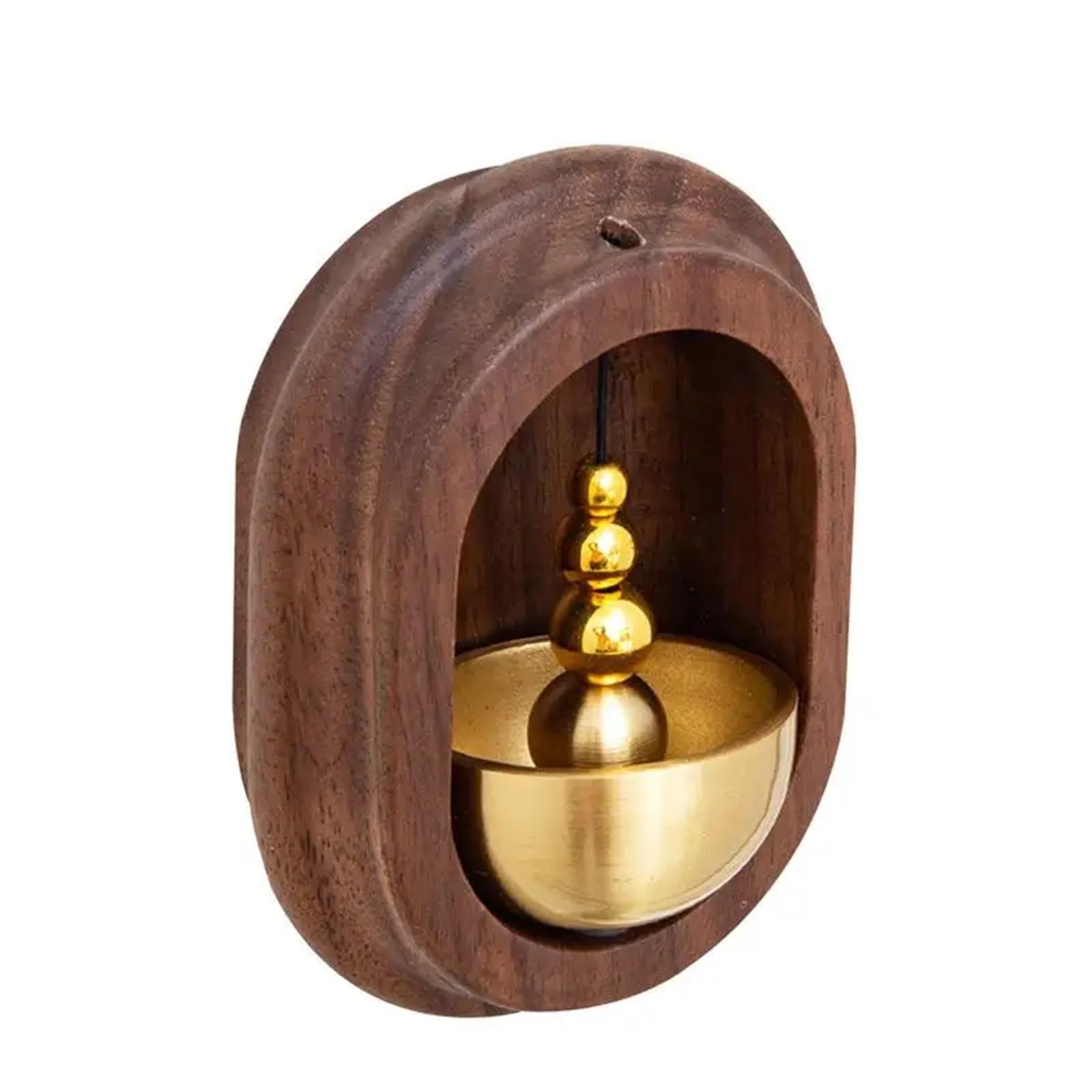 Wind Chimes For Garden Doorbell Door Opening Chime Magnetic Attached Front Ornaments Hangings Decoration Wooden Brass(Color 2)