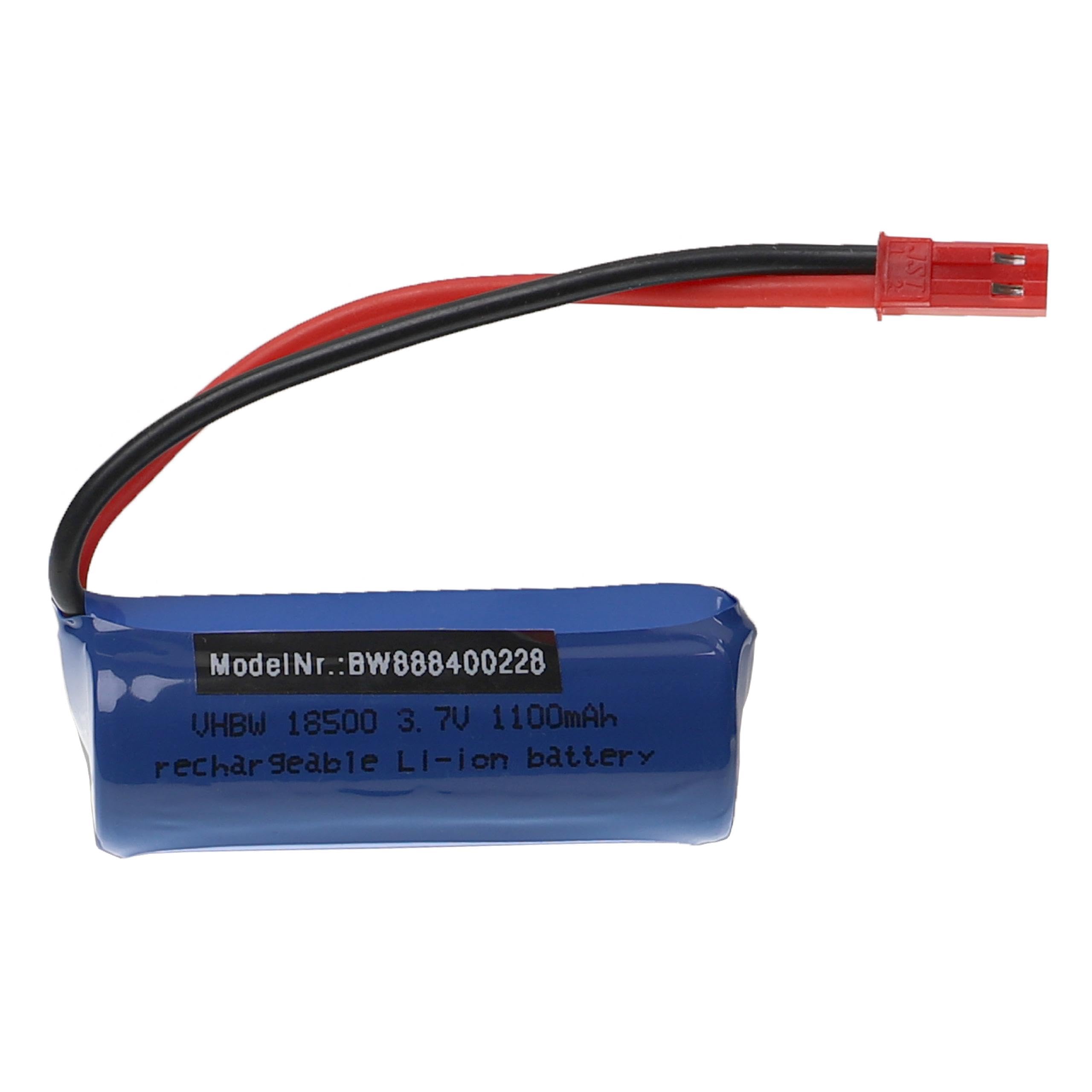 vhbw Bateria do modelarstwa, np. kompatybilna z Fei Lun (1100 mAh, 3,7 V, litowo-jonowa)