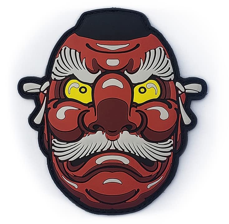 Amazon.com: Red Japanese Tengu Mask PVC Morale Tactical Patch