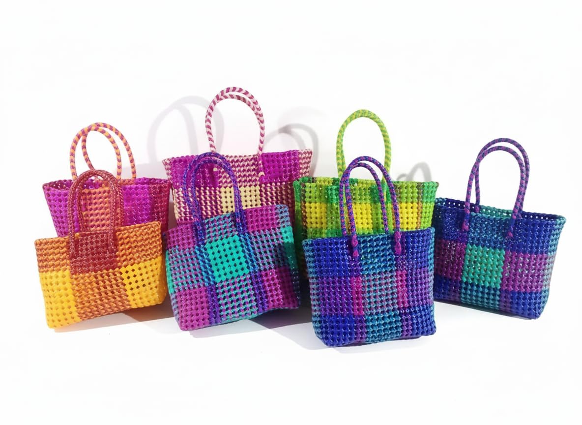 Handmade Plastic Wire Bags - Grocery & Shopping Basket -1 Handmade Plastic Wire Bags - Grocery & Shopping Basket -1