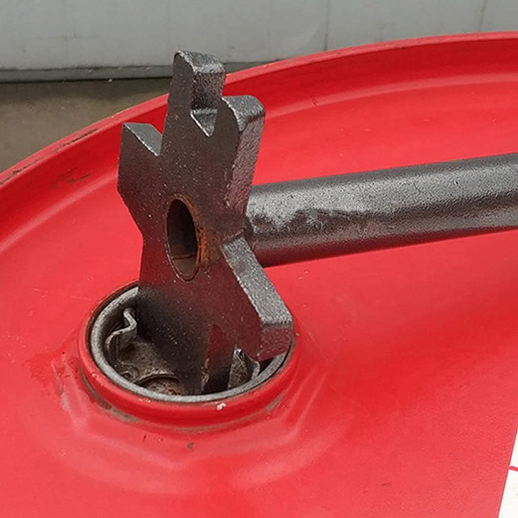 Beiyasi 55 Gallonen Ölfass-Deckelöffner Manueller Universal-Öltank-Öffnungsschlüssel 200L Kunststoff-Ölfass-Deckelöffner Fassöffner Fassdeckelöffner