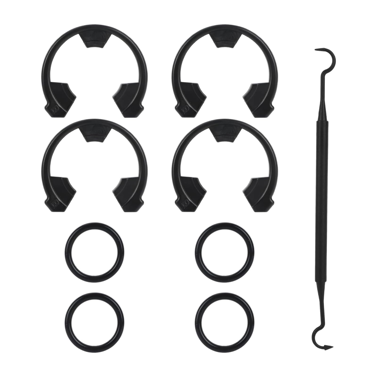 7337571 7170288 Softener Seal Replacement Set with 4 Retainer Clip & Rubber O Rings for Water Systems Water Softener Repair Parts