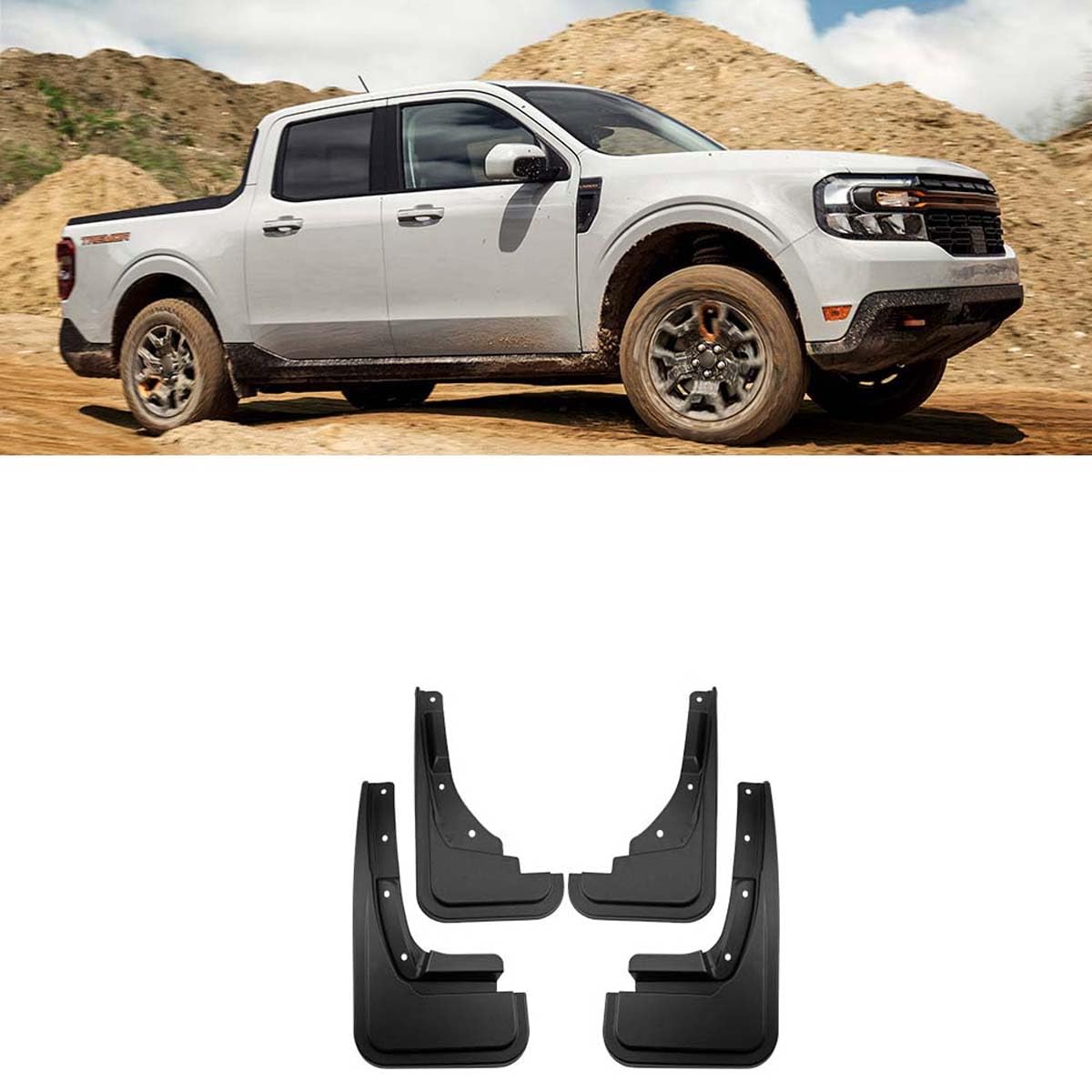 Garde-Boue pour Voiture Ford Maverick 2023 Accessoires Noir