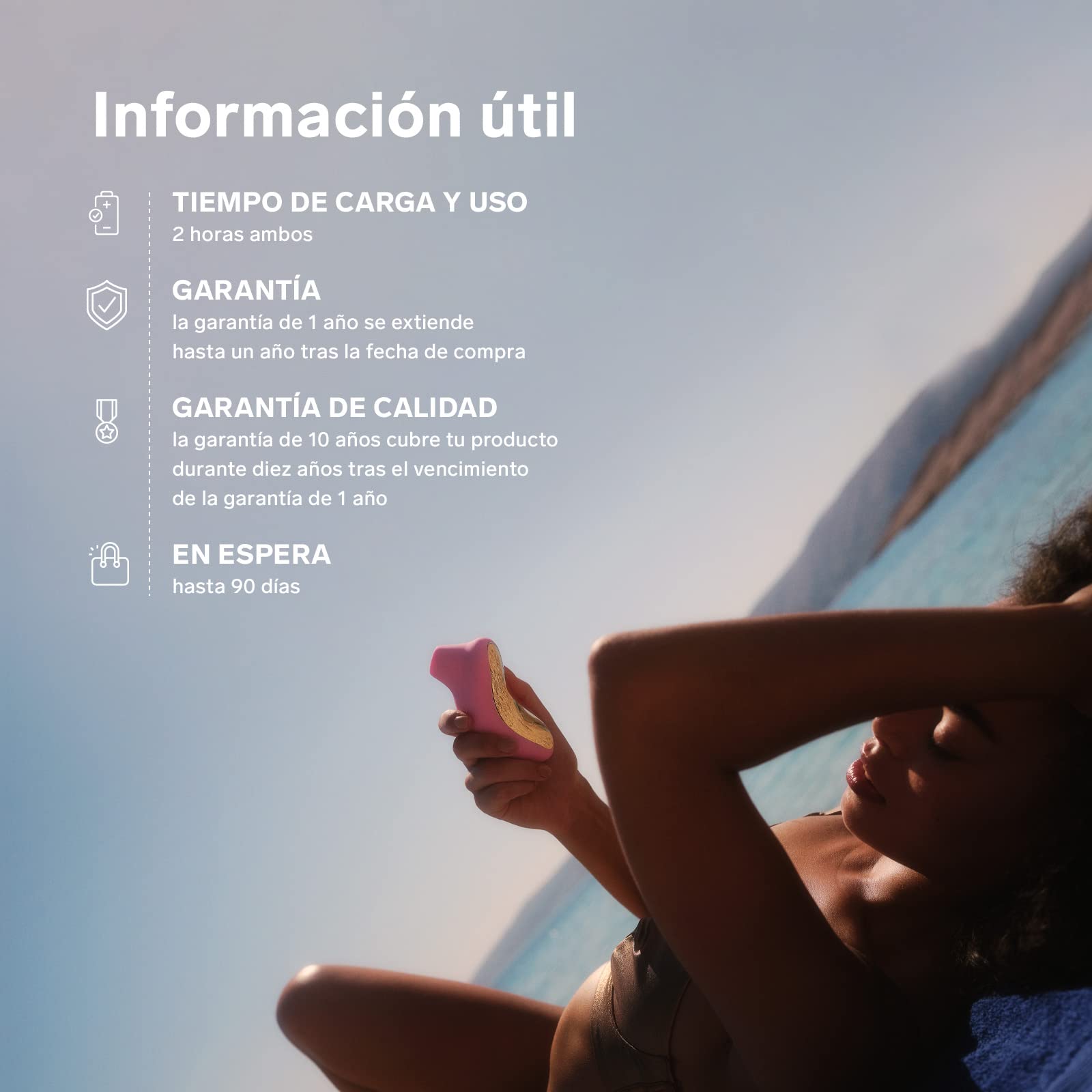 LELO SONA, Masajeador Sónico para Mujer, Succionador con Pulsos, Recargable y Sumergible, un Lujoso Vibrador de Clítoris para los Mejores Orgasmos, Cerise