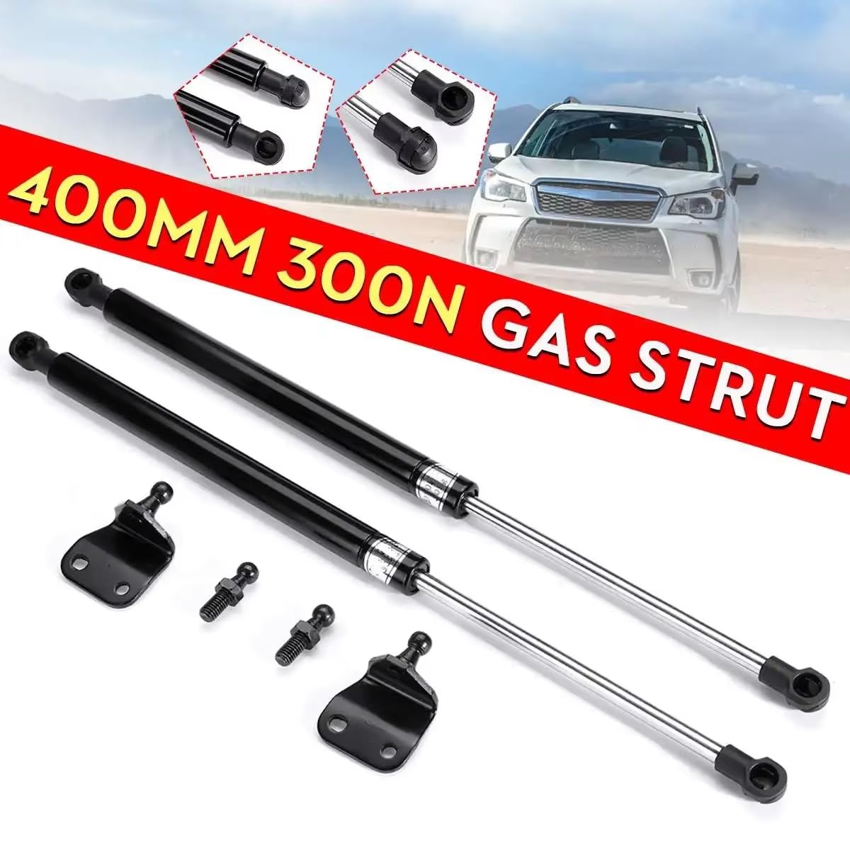 40cm 400mm 2X Universel 300N Coffre Arrière Hayon Botte Amortisseur De Levage Ressorts à Gaz Hayon