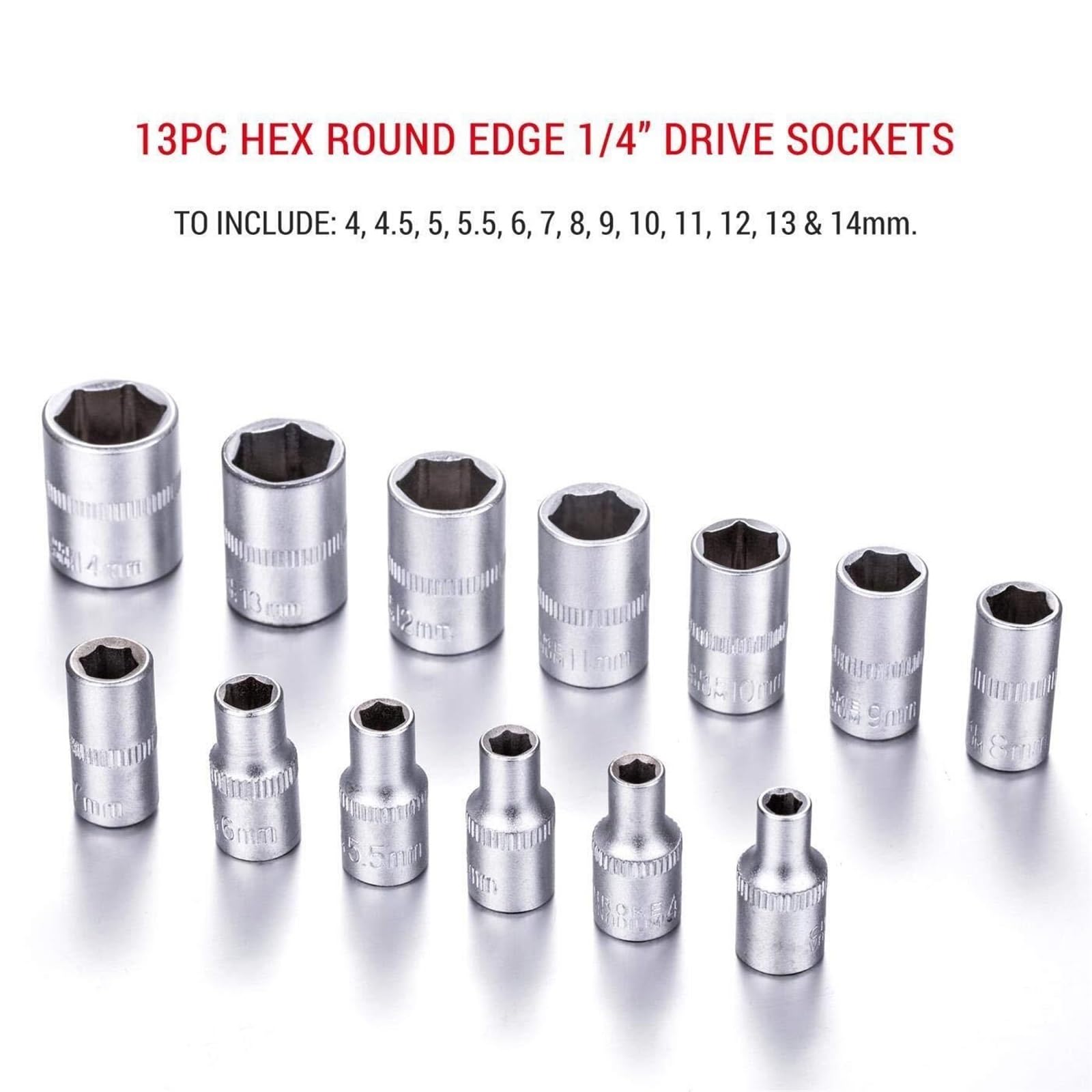 Zestaw Narzędzi Walizka na Narzędzia 46PC 1/4" Napęd Grzechotkowy Klucz Nasadowy Gwiazda Hex Torx Bity Z Pudełkiem Do Przechowywania Naprawy Samochodów Wszechstronny