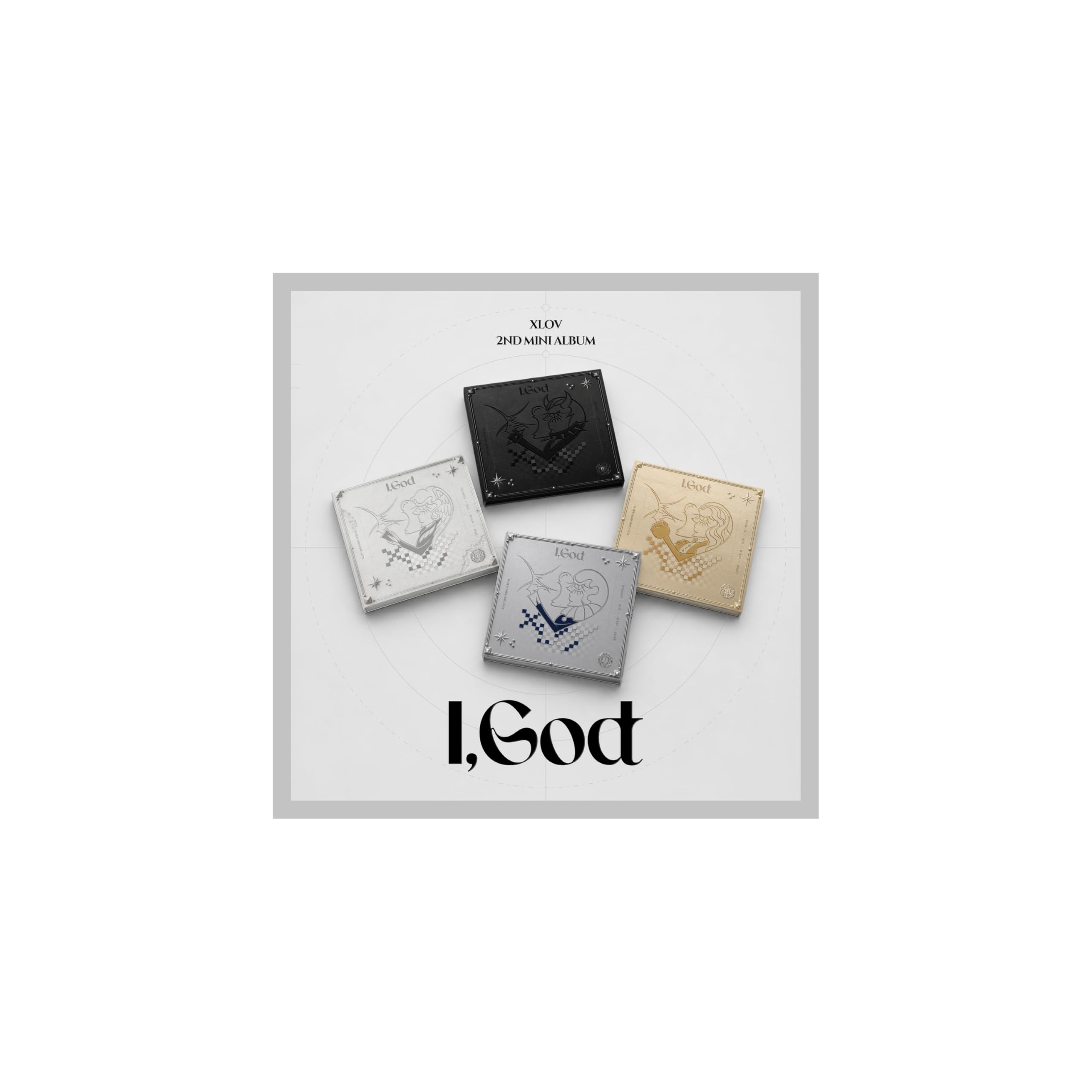 XLOV I God 2nd Mini Album Standard coffret 4 versions I G O D avec CD et photobook