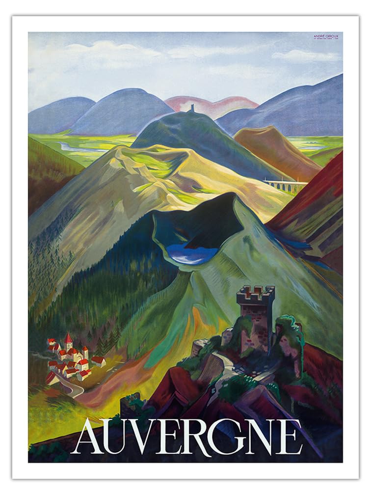 Auvergne SNCF affiche voyage André Giroux pour décorer un salon retro