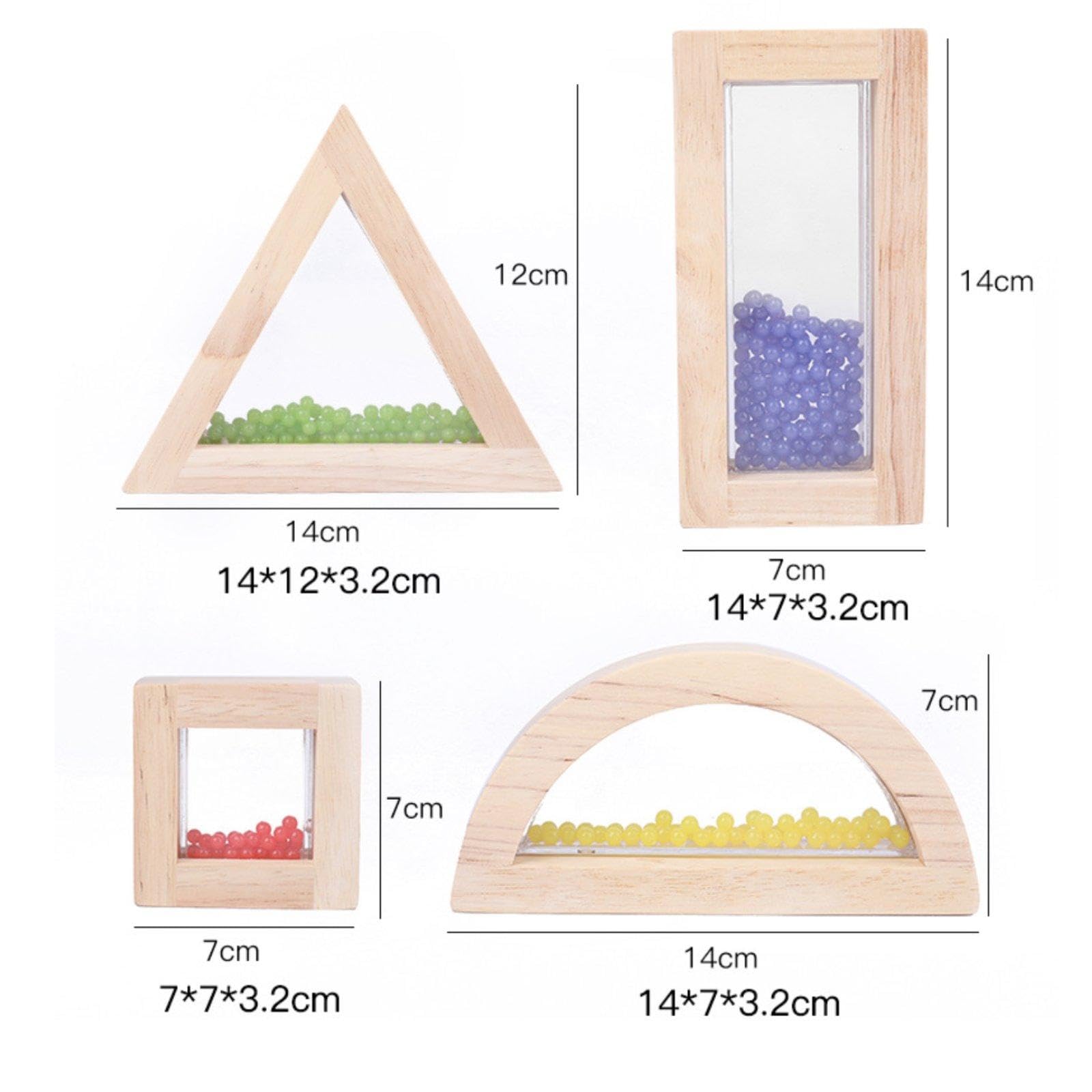 Blocchi di Legno da Costruzione, Blocchi Arcobaleno, Educativi per L'apprendimento Prescolare, Arcobaleno per Bambini