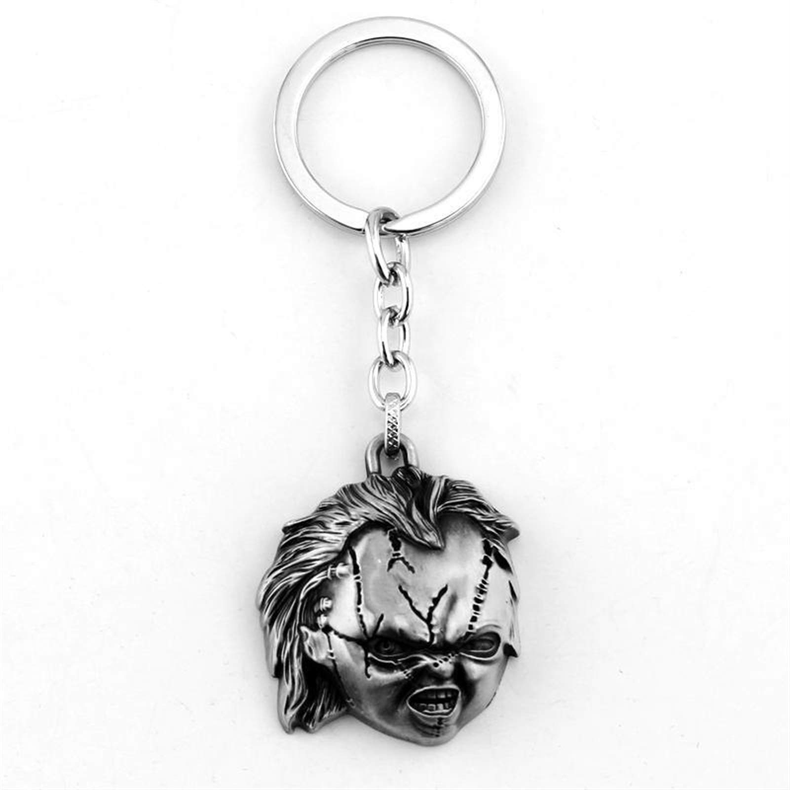 Seed Of Chucky Triloquist Keychain Ghostly Baby Killer Doll Pendant Key Chain Color-Ancient Tin Childs Play Seed Of Chucky Tiffany Glen Keychains