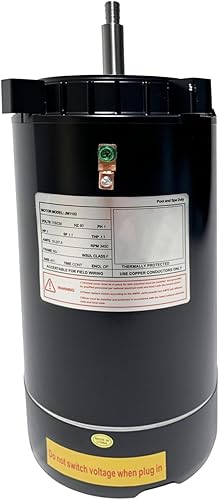 Miniatura 6 de UST1102 - Repuesto de motor de bomba de piscina de 1 Hp para Century, A.O. Smith, Hayward, Super II, bomba de flujo máximo de 115230 V con kit de