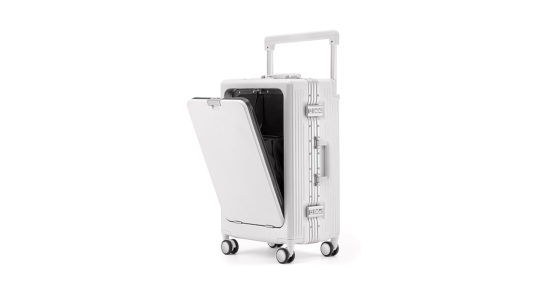 Amazon.com | LAZEYARD Aluminum Frame Carry On Luggage with Usb
