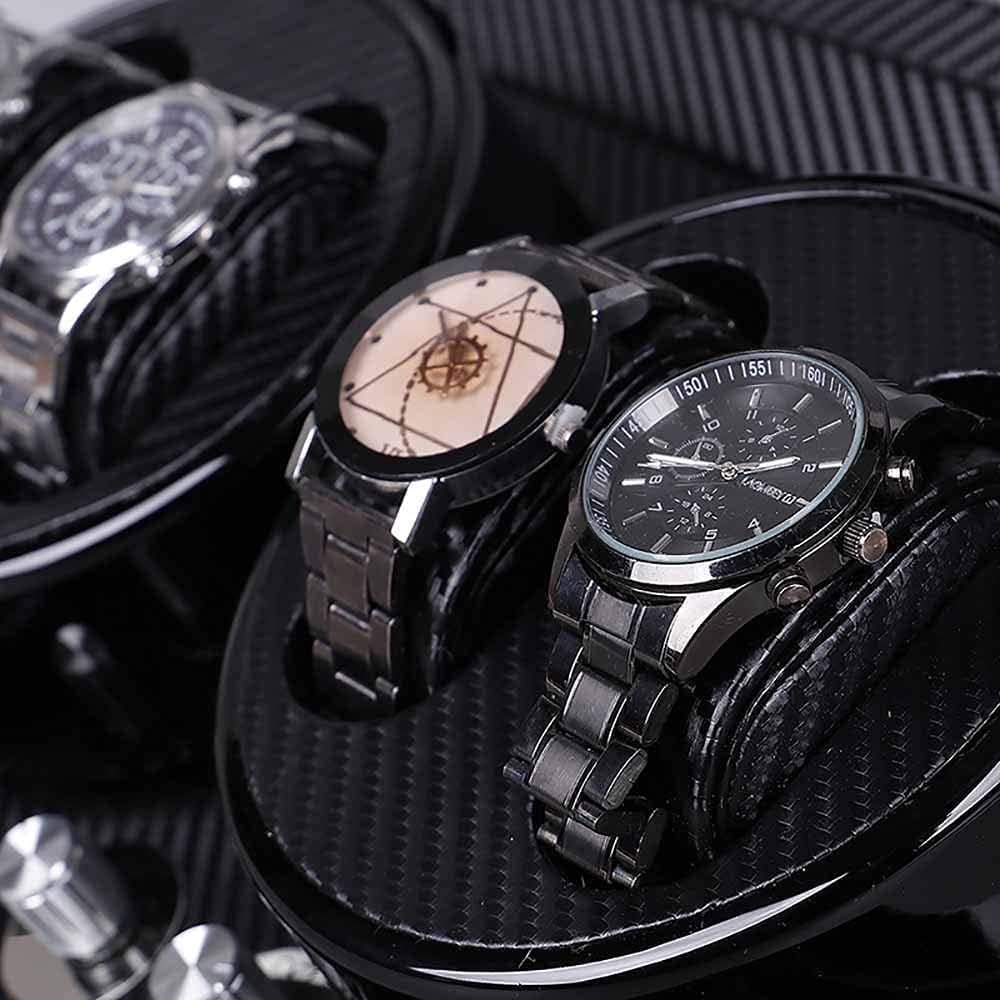 FENOKD Automatic Watch Winder, Can Accommodate 4 Watches, Ultra-Quiet Anti-Magnetic Motor, Soft and Flexible Pillow