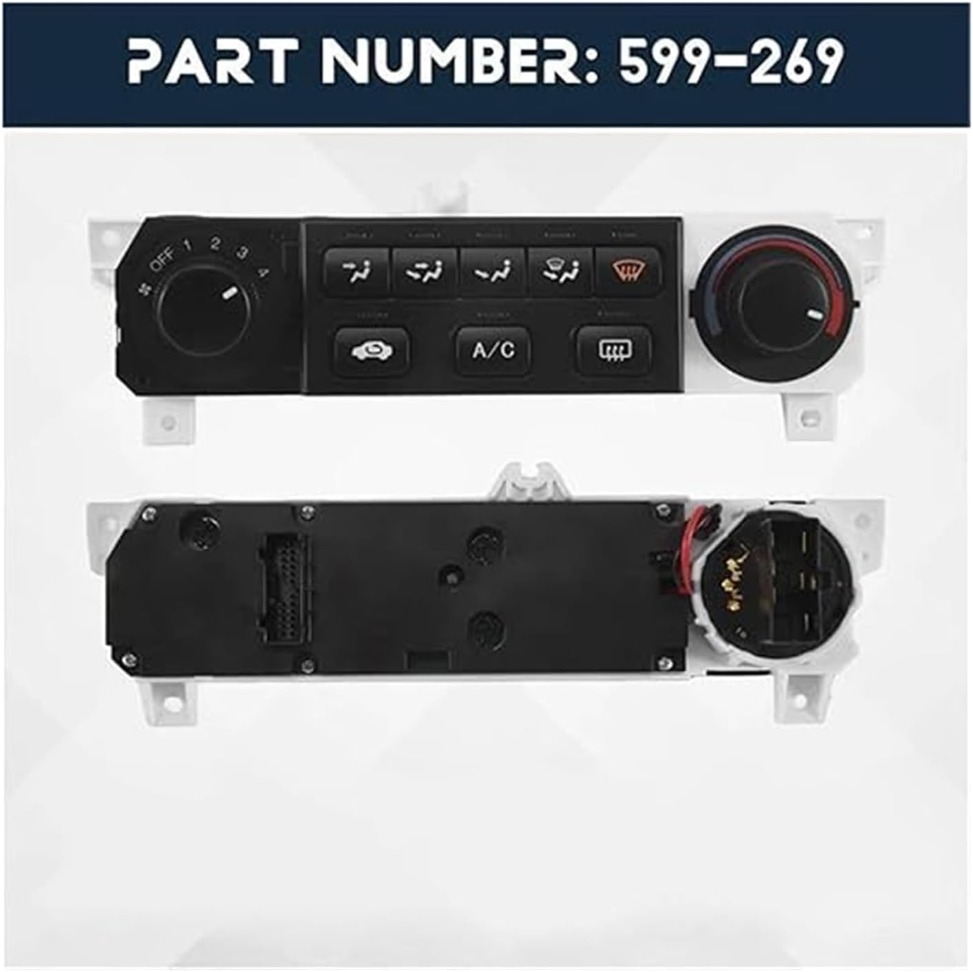 for Odyssey 1999-2004 599-269 Air Conditioning Control Panel Switch HVAC Climate Temperature Button Decorate