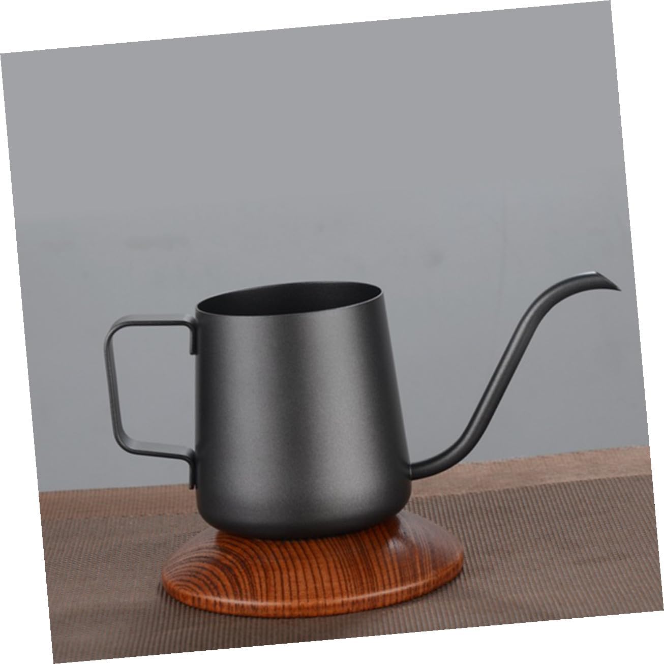 Stainless Steel Coffee Kettle Handmade Long Narrow Mouth Pot for Home and Shop Use Scratch-resistant Black Drip Coffee Pot