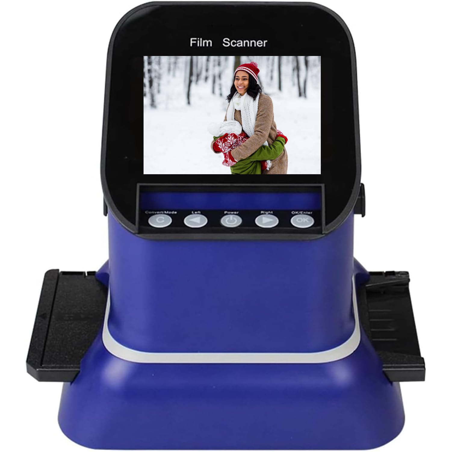 Scanner per pellicole digitali, Scanner per Negativi, Scanner per pellicole digitali con Display LCD, Scanner per Diapositive Compatto, converte Negativi e Diapositive da 35 mm, 135, 126, 127 in JPE
