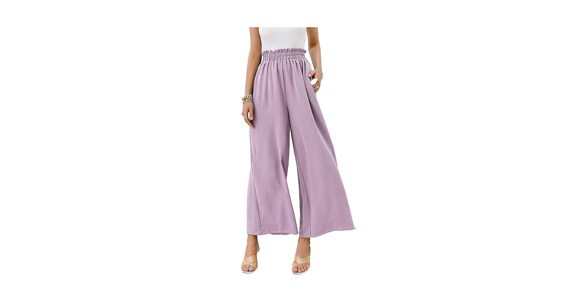 パンツ order loose twill pants purple TheWoolWideLegPantCloseupOfPan