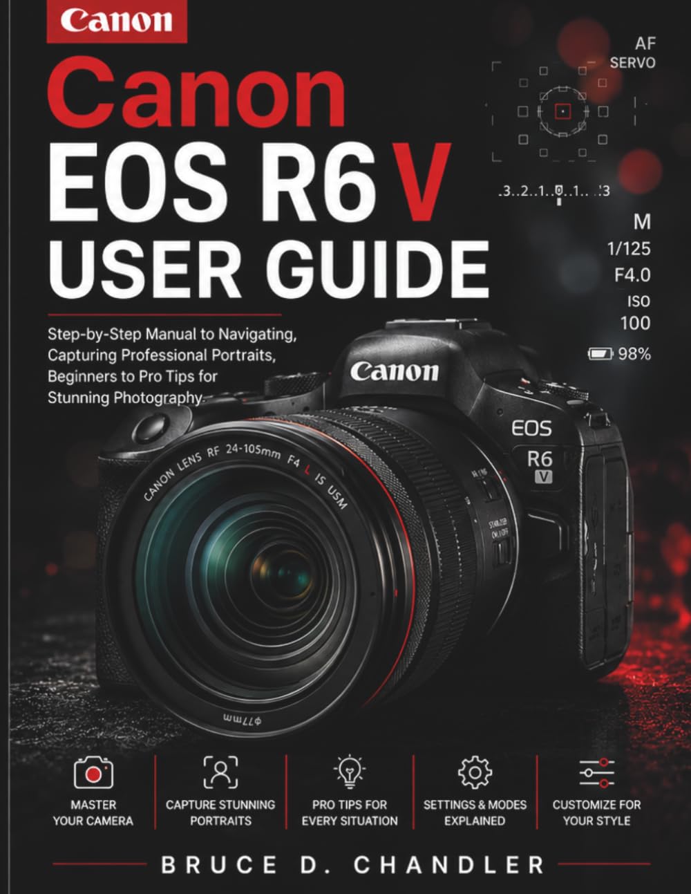 Canon EOS R6 V User Guide: Step-by-Step Manual to Navigating, Capturing Professional Portraits, Beginners to Pro Tips for Stunning Photography