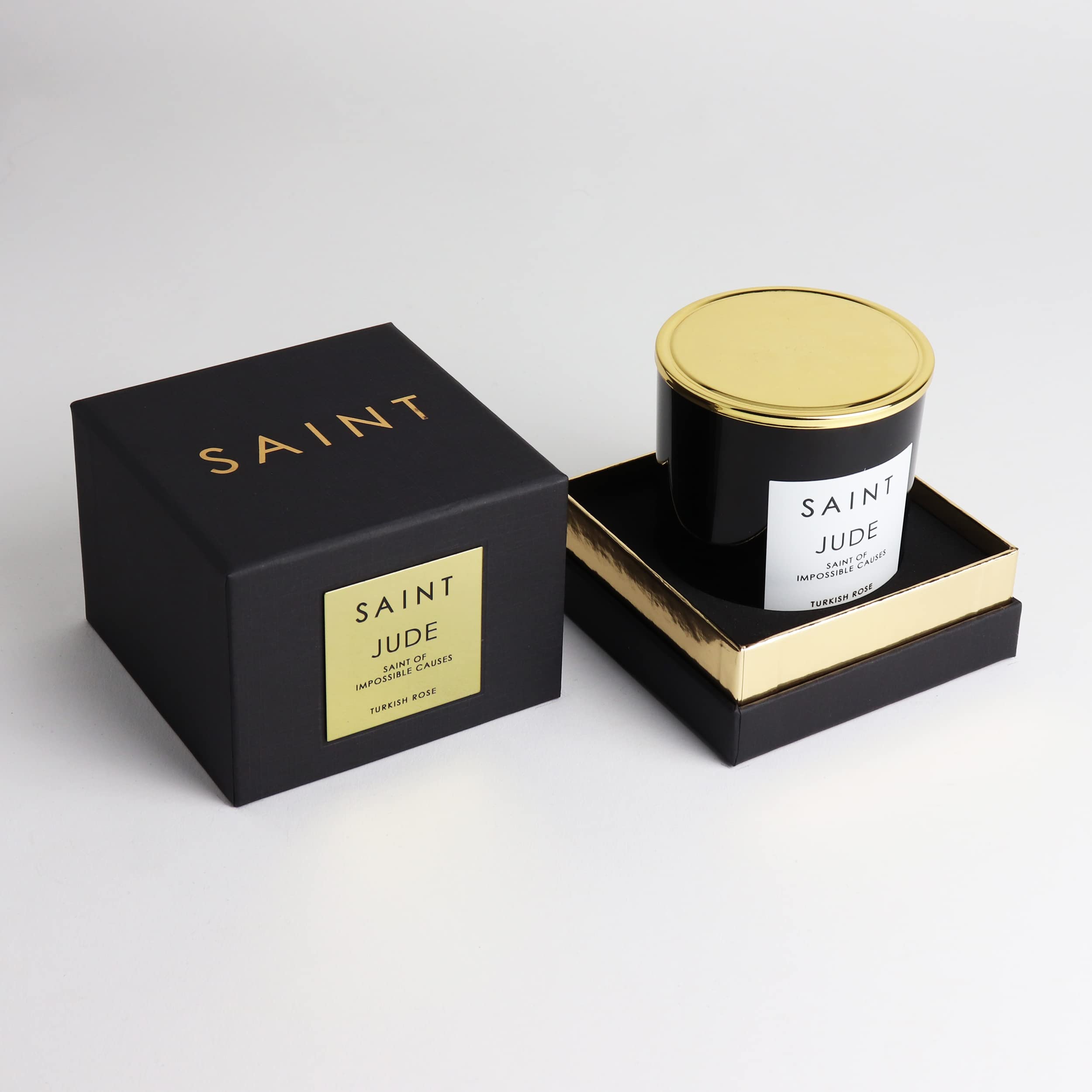 Saint Jude Duftkerze mit Gebet, Gebetsmünze und Heiligem Öl, der unmöglichen Ursachen, Soja-Kokosnuss-Aromatherapie-Kerze mit 50 Stunden Brenndauer