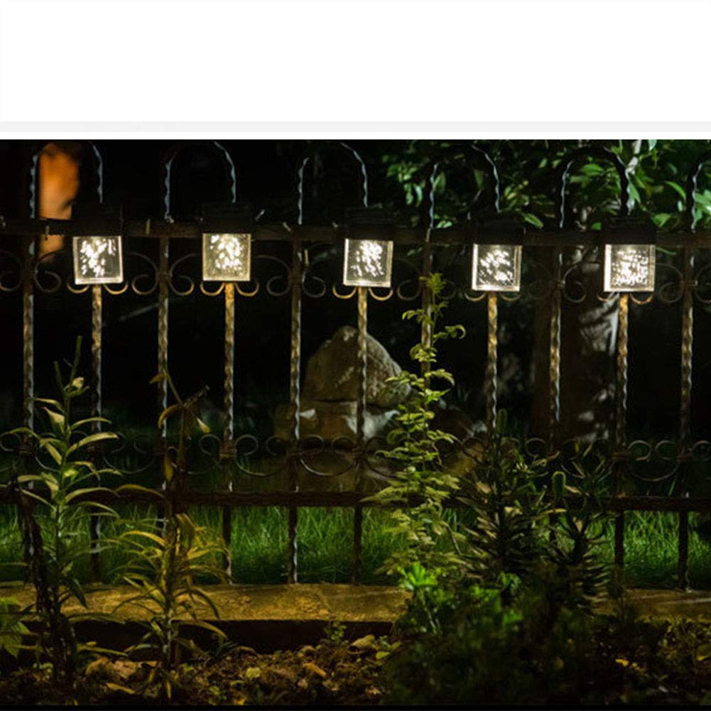 Paquete De 2 Luces De Pared Solar LED Al Aire Libre, Iluminación Decorativa Blanca Cálida Impermeable para El Jardín De La Puerta De La Pared del Chalet