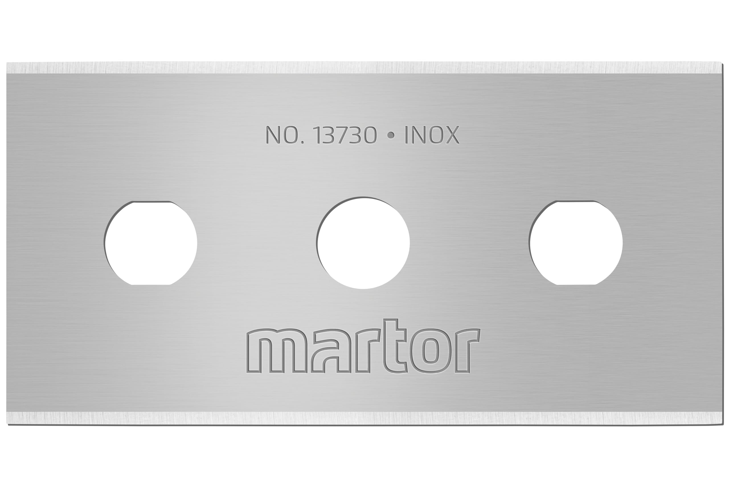 MARTOR 10 x Hoja industrial, hojas de recambio Cúter, Cuchillo de seguridad, 22 mm, afilado, en dispensador, utilizable 4 veces, no. 13730
