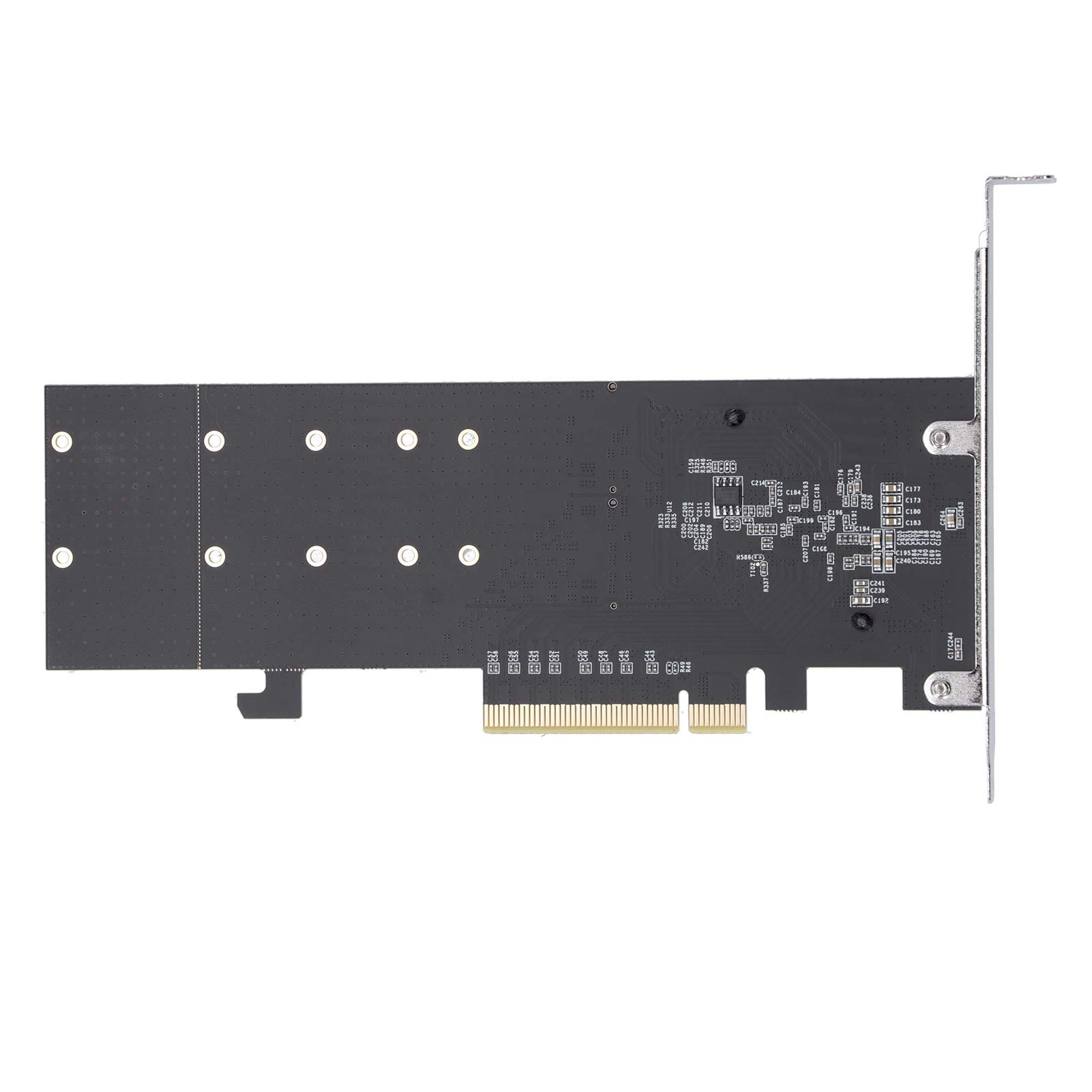 Konwerter NVMe M.2 SSD z Interfejsem PCIe 3.1, Osiąga prędkość Odczytu 3,5 GB/s, Ekspander Dysku Twardego do Komputera PC, 1 do 2 Dysków, Materiały Komputerowe