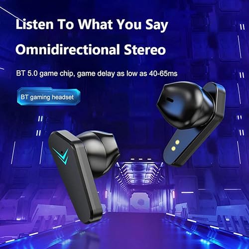 Miniatura 7 de X15 Gaming Bluetooth Auriculares inalámbricos TWS de baja latencia auriculares deportivos para juegos deportivos con pantalla LED de alimentación
