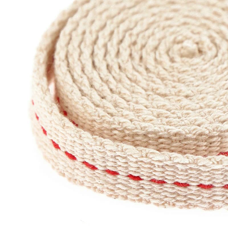 Wymień mocny knot z bawełny Knot bawełniany pleciony do lampy naftowej, 2 metry, biały, 8-12 mm(1cm)