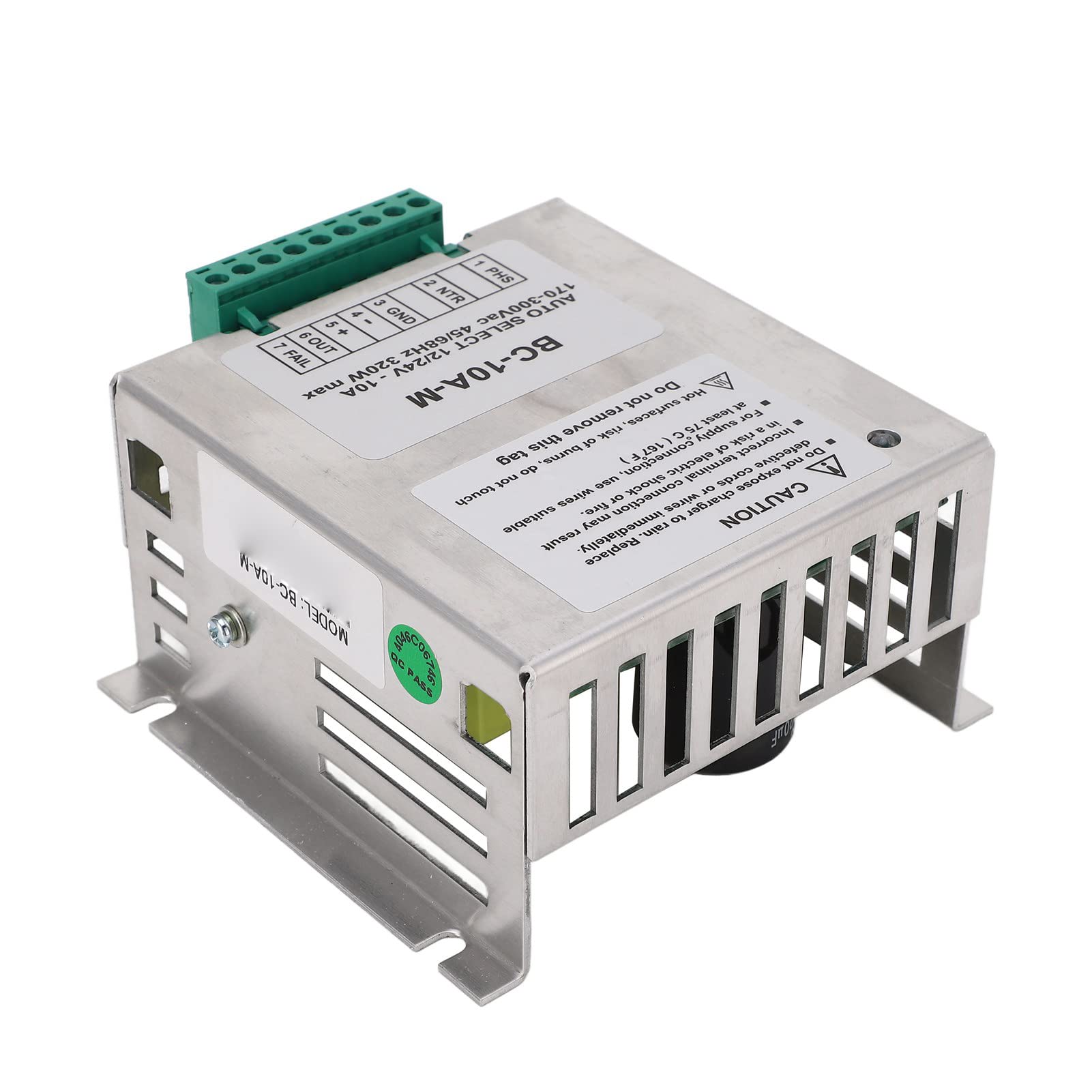 Hyuduo Ładowarka Pływakowa Akumulatora Kwasowego Tryb Przełączania Typu Flyback ze Stali Nierdzewnej 12 V 24 V 10 A 170 do 300 AC Wejście Multi Protection dla ładowania Akumulatora Generatora Diesla