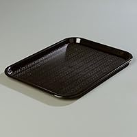Vista 8 de Carlisle FoodService Products CFS CT121603 Cafe Bandeja de plástico estándar para cafetería/comida rápida, certificado NSF, libre de BPA, 16 Negro