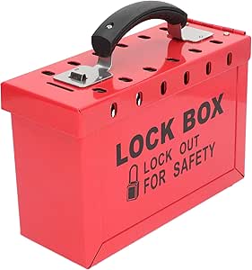 Lockout Tagout Lock Box, Large Group Lock Box Portable Group Safety ...