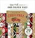 Echo Park Paper Company CCH159023 Celebrate Christmas 6x6 Pad Paper, red, Green, tan, Burlap, Black