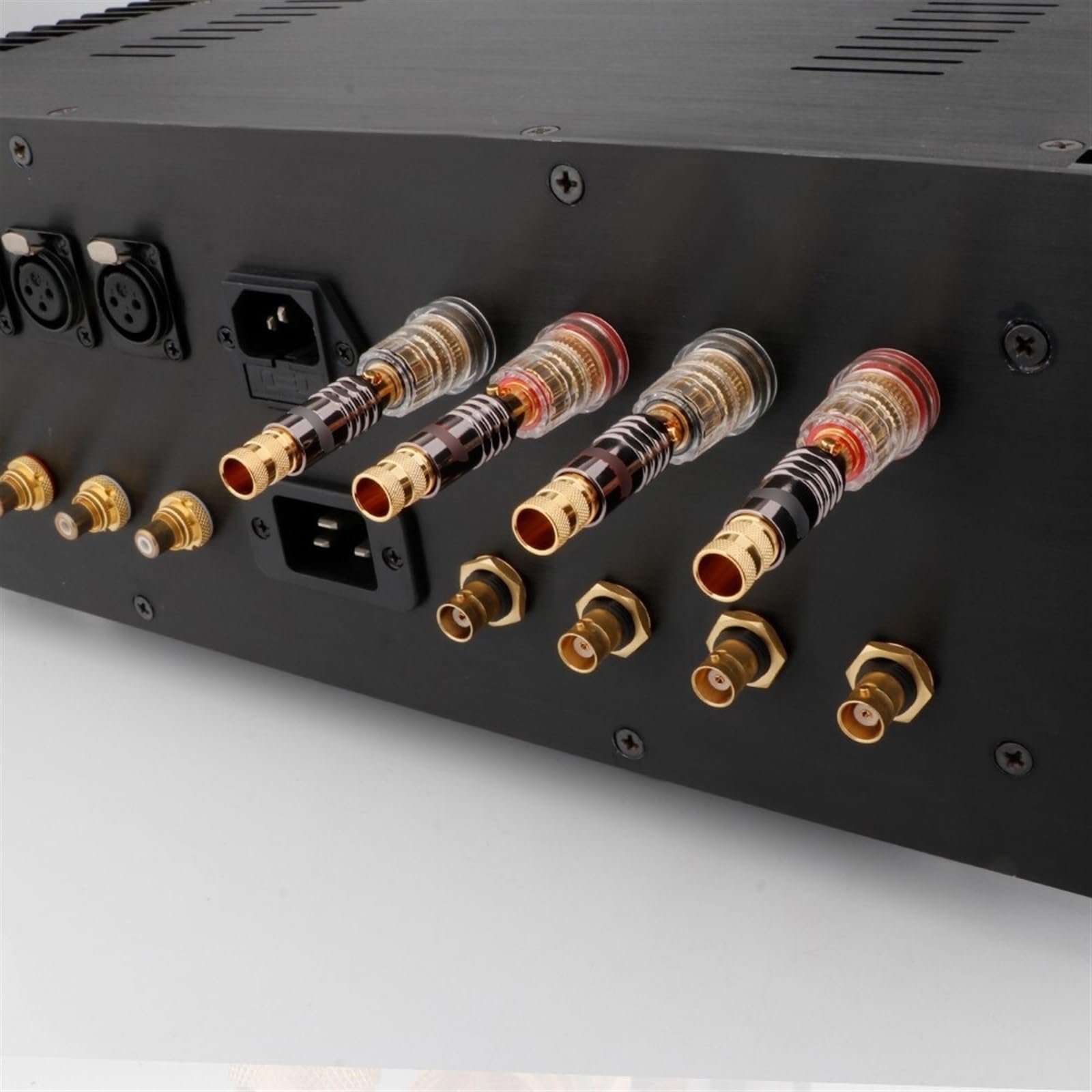 ATOULE Contatti Placcati In Oro Jack A Banana Cavo For Altoparlante Audio Hifi Placcato Oro Spina Maschio