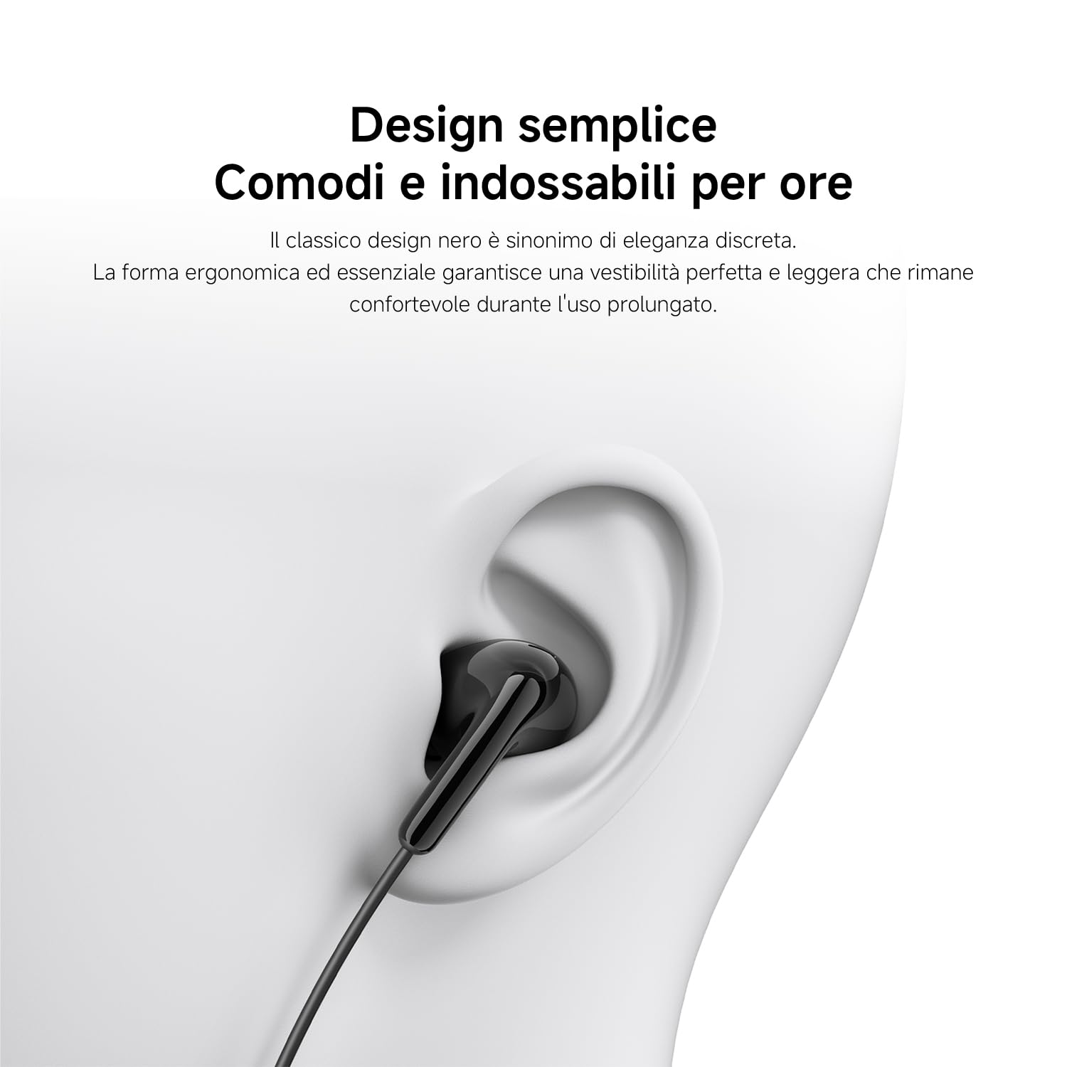 XIAOMI Auricolari Type-C Cuffie Driver 12.4mm Microfono HD IP54 Bianco