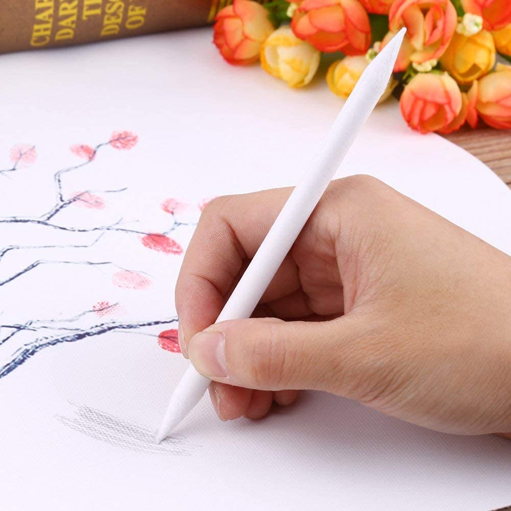 Mnrkaoic - Kit 6 Estompes En Papier Pour Dessin (tortillons) - Taille #1 à #6, Pour Fusain, Crayon, Pastel - Affûtage Possible - 7