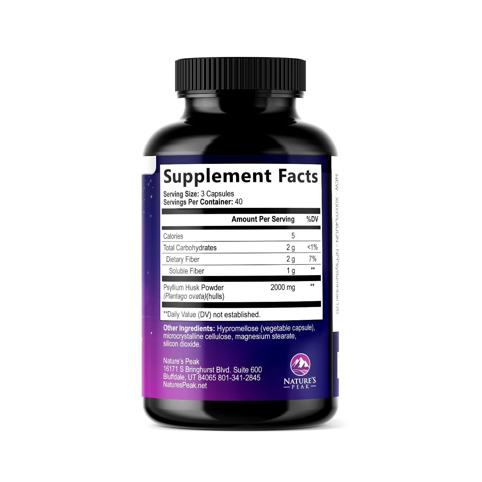 Psyllium Husk Capsules 2000mg - Supports Digestion - 120 Capsules — Amazon image 9