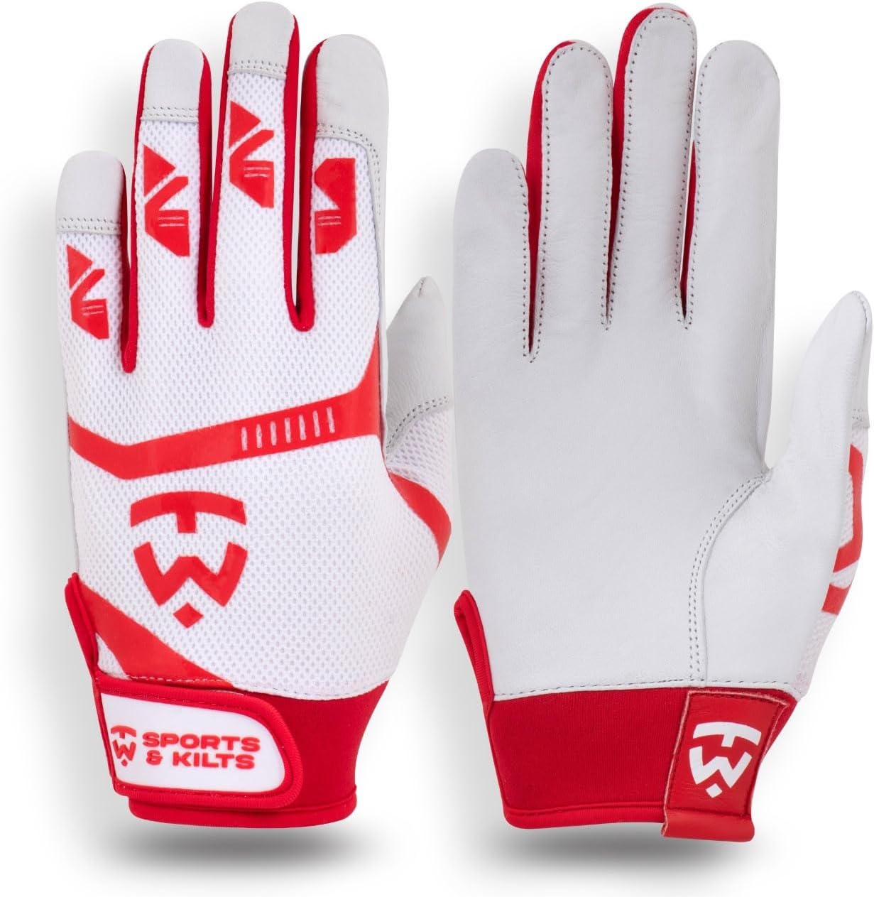 TW Baseball/Softball Batting Gloves for Adults.