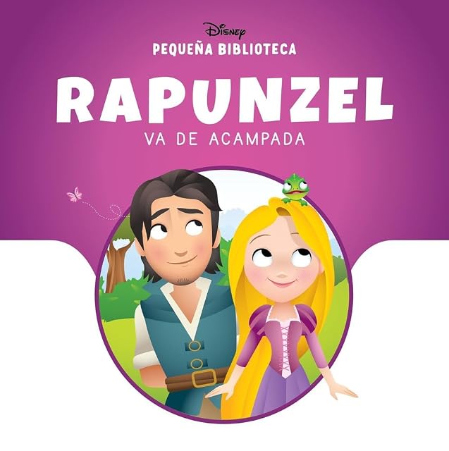 Portada de Pequeña Biblioteca Disney. Rapunzel va de acampada
