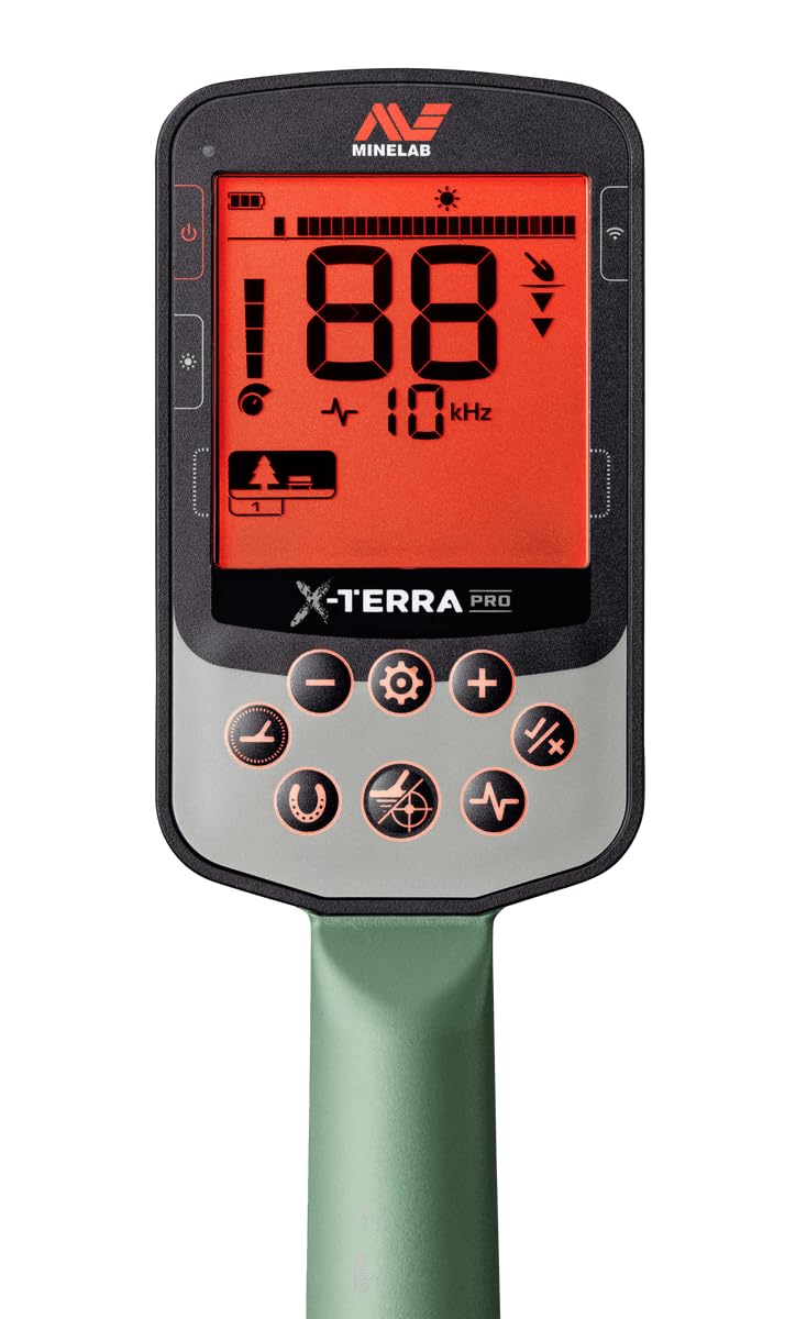 Minelab - X-Terra Pro - Ensemble de détecteurs de métaux étanches avec Pro-Find 35 Pointeur étanche pour Les Experts avec Identification par tonalité et sensibilité réglable