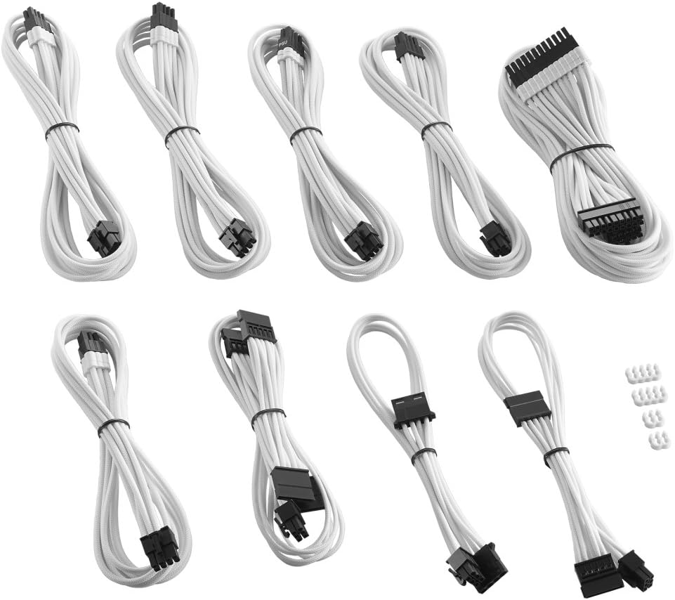 🔥 CableMod RT-Series Pro ModMesh Sleeved Cable Kit for ASUS and Seasonic (White) New Arrivals CableMod RT-Series Pro ModMesh Sleeved Cable Kit for ASUS and Seasonic (White)