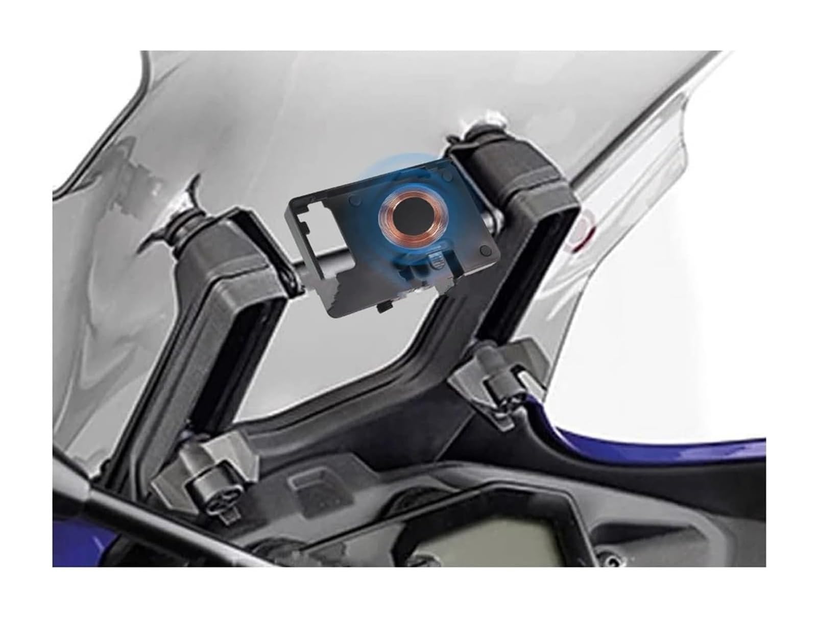pour Moto Support Navigation GPS pour Tracer 7 TRACER700 pour MT 07 Tracer 2016 Moto GPS Navigation Support sans Chargement Téléphone(03-12mm 22mm)