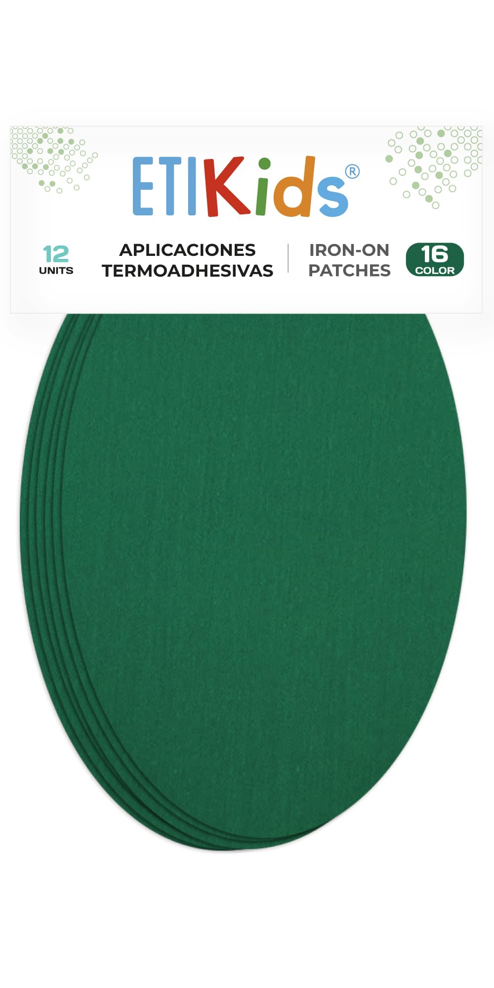 12 Billiard Green Iron-On Fabric Repair Patches โ Knee & Elbow Patches for Clothes, Trousers, Jackets, Sweaters & Shirts, 16 x 10 cm