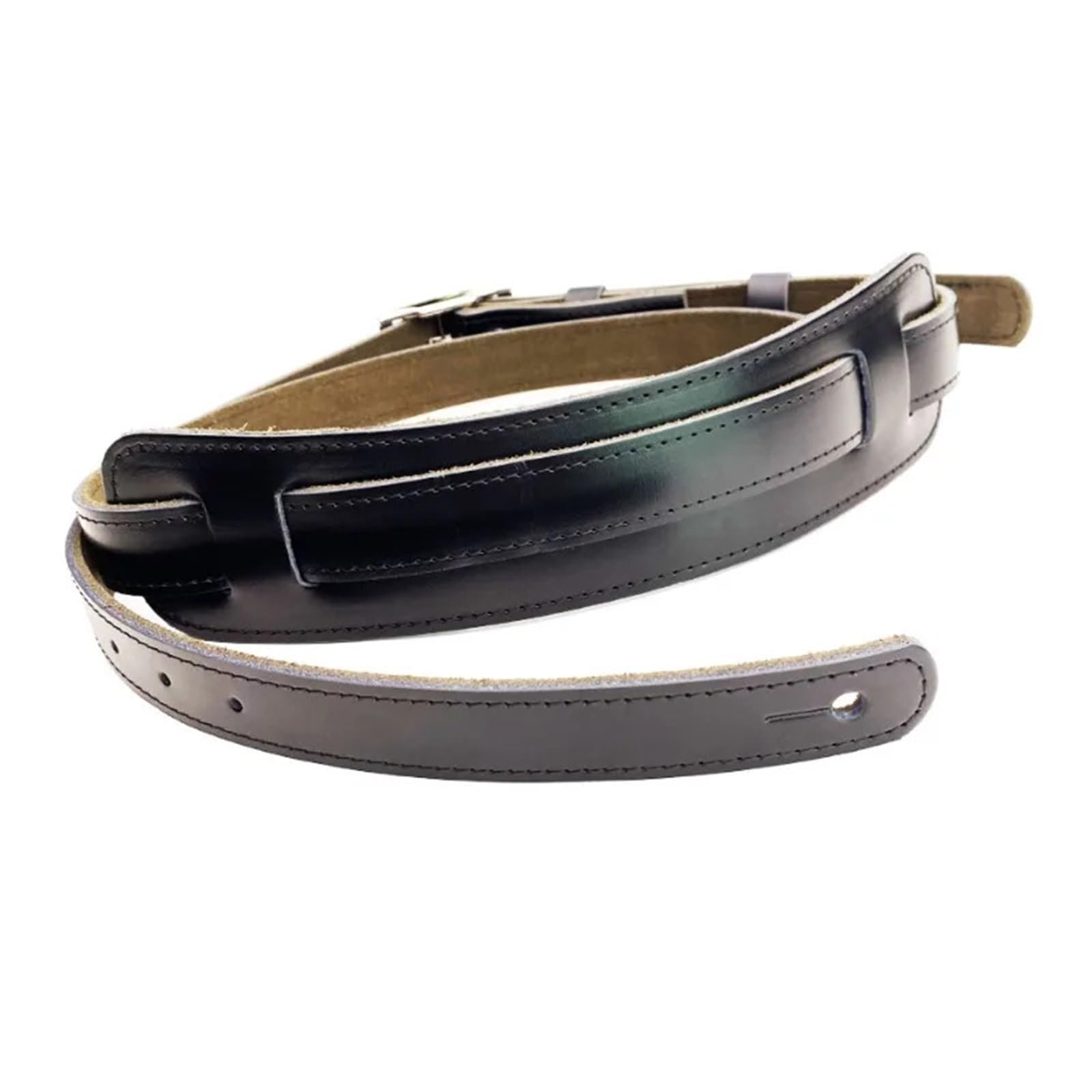 Correa de cuero ajustable for hombrera guitarra acústica, eléctrica y folk Para Guitarras Bajas